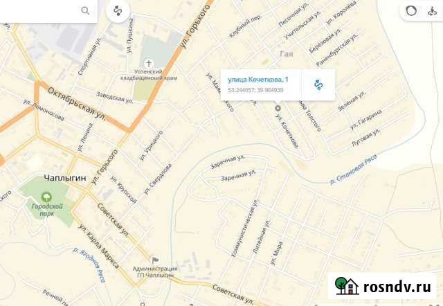 Участок ИЖС 6 сот. на продажу в Чаплыгине Чаплыгин - изображение 1