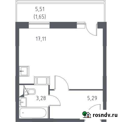 Квартира-студия, 27 м², 16/17 эт. на продажу в Видном Видное - изображение 1