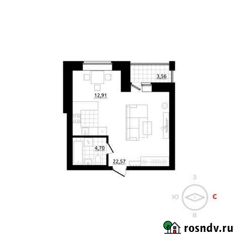 1-комнатная квартира, 41 м², 3/4 эт. на продажу в Березовском Свердловской области Березовский - изображение 1