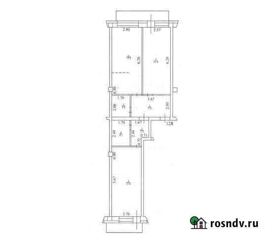 3-комнатная квартира, 67 м², 5/9 эт. на продажу в Бийске Бийск