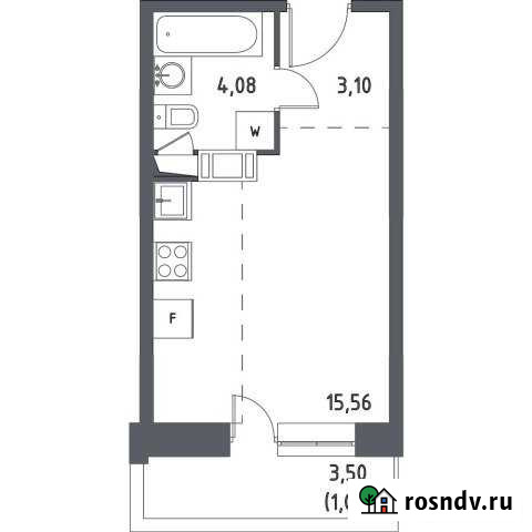 Квартира-студия, 23 м², 11/17 эт. на продажу в Видном Видное - изображение 1