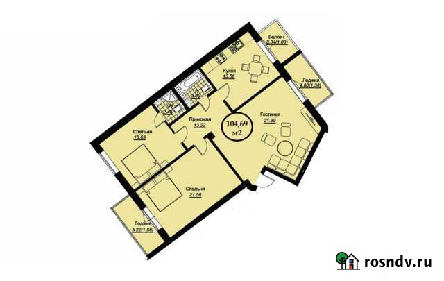 3-комнатная квартира, 104 м², 5/7 эт. на продажу в Керче Керчь - изображение 1