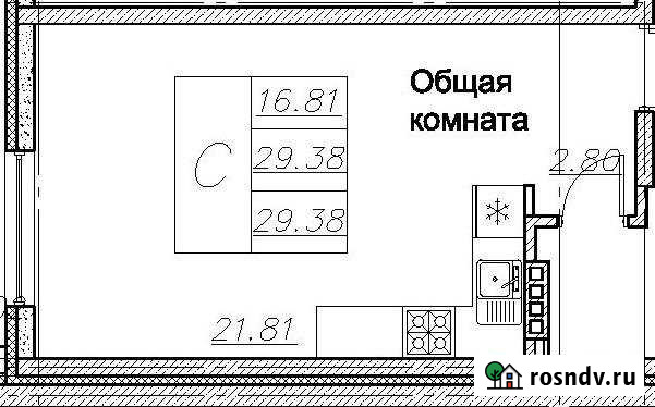 Квартира-студия, 29 м², 3/6 эт. на продажу в Воронеже Воронеж - изображение 1