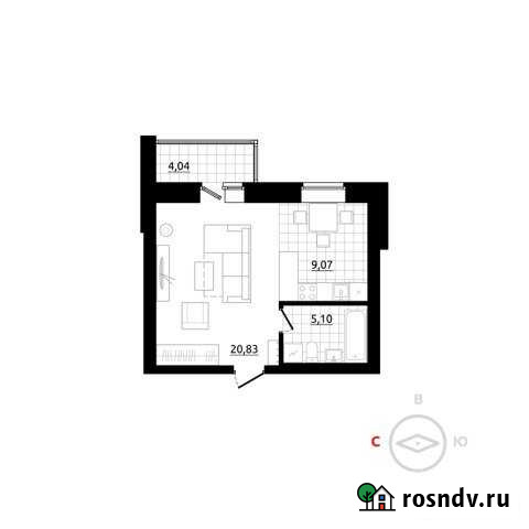 1-комнатная квартира, 36 м², 1/4 эт. на продажу в Березовском Свердловской области Березовский - изображение 1
