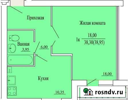 1-комнатная квартира, 38 м², 2/3 эт. на продажу в Кохме Кохма - изображение 1