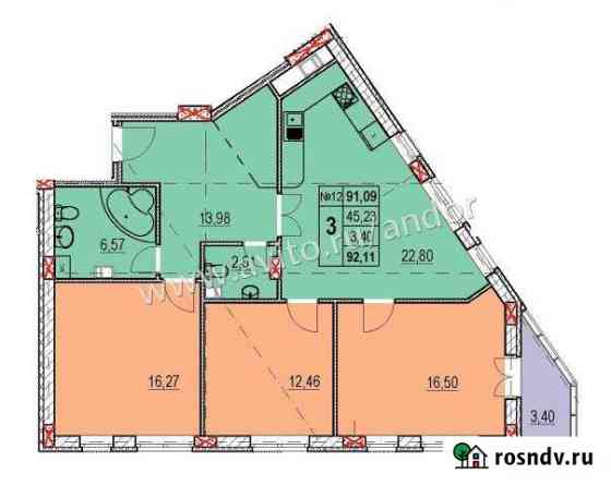 3-комнатная квартира, 94 м², 3/17 эт. на продажу в Нижнем Новгороде Нижний Новгород
