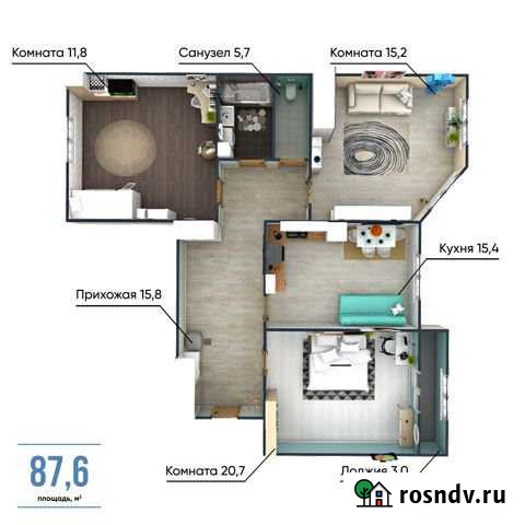 3-комнатная квартира, 87 м², 5/10 эт. на продажу в Твери Тверь - изображение 1