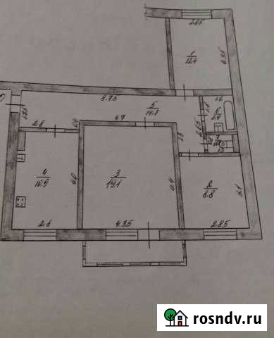 3-комнатная квартира, 69 м², 5/5 эт. на продажу в Сердобске Сердобск - изображение 1