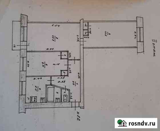 3-комнатная квартира, 57 м², 2/5 эт. на продажу в Ростове Ростов