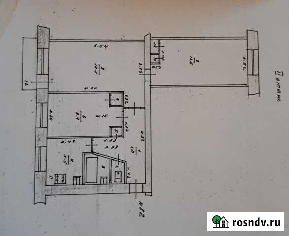3-комнатная квартира, 57 м², 2/5 эт. на продажу в Ростове Ростов - изображение 1