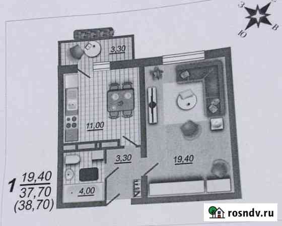 1-комнатная квартира, 38 м², 9/10 эт. на продажу в Лисках Лиски