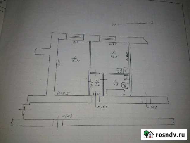 1-комнатная квартира, 36 м², 1/9 эт. на продажу в Сосенском Сосенский - изображение 1