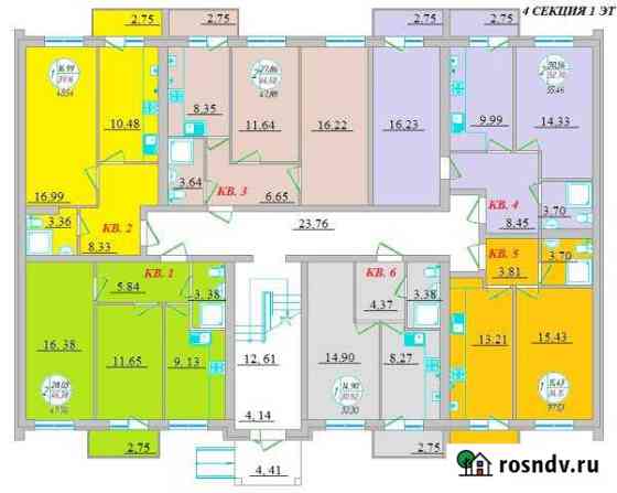 1-комнатная квартира, 40 м², 1/3 эт. на продажу в Батайске Батайск