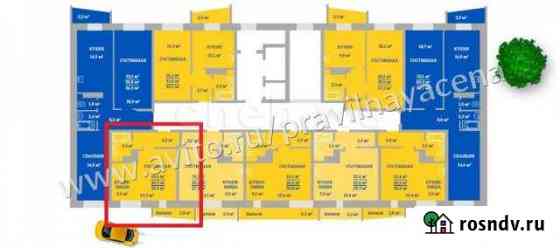 Квартира-студия, 28 м², 2/16 эт. на продажу в Чебоксарах Чебоксары