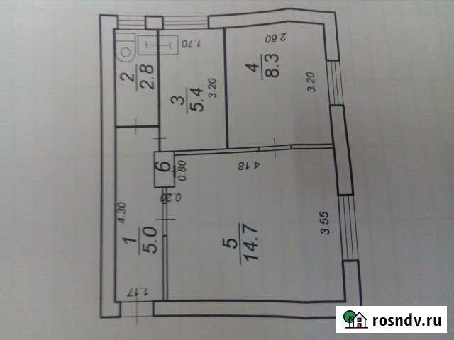 2-комнатная квартира, 37 м², 1/2 эт. на продажу в Осташкове Осташков - изображение 1