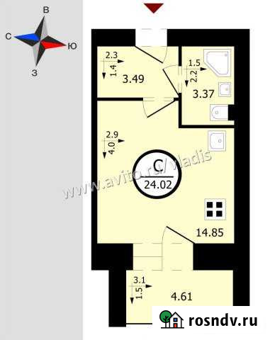 Квартира-студия, 24 м², 3/10 эт. на продажу во Владимире Владимир - изображение 1