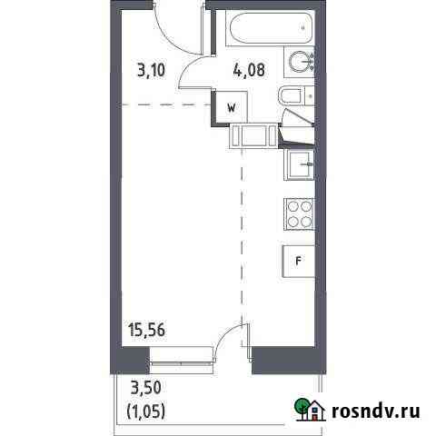 Квартира-студия, 23 м², 5/17 эт. на продажу в Видном Видное