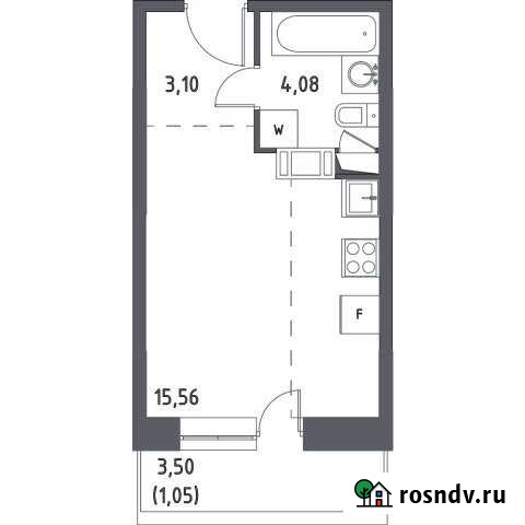 Квартира-студия, 23 м², 5/17 эт. на продажу в Видном Видное - изображение 1