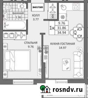 1-комнатная квартира, 34 м², 3/19 эт. на продажу в Новокуйбышевске Новокуйбышевск - изображение 1