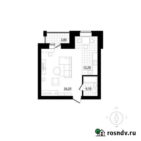 1-комнатная квартира, 44 м², 2/3 эт. на продажу в Березовском Свердловской области Березовский - изображение 1