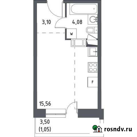 Квартира-студия, 23 м², 15/17 эт. на продажу в Видном Видное - изображение 1