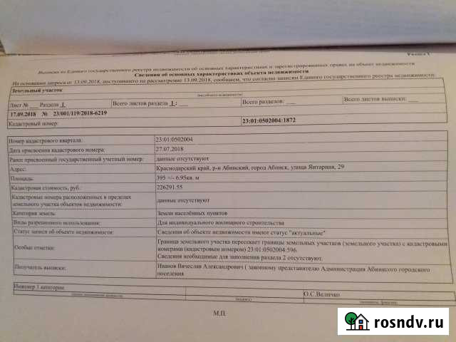 Участок ИЖС 4 сот. на продажу в Абинске Абинск - изображение 1