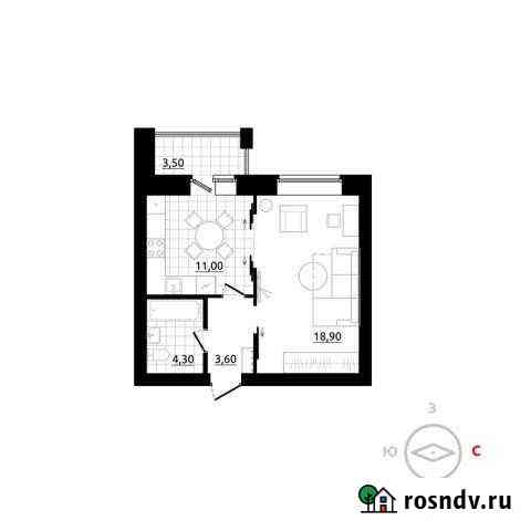 1-комнатная квартира, 40 м², 3/3 эт. на продажу в Березовском Свердловской области Березовский