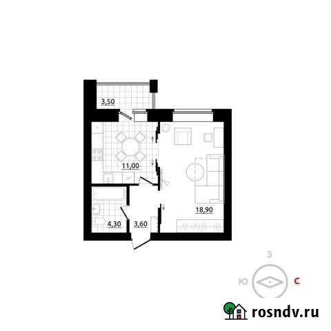 1-комнатная квартира, 40 м², 3/3 эт. на продажу в Березовском Свердловской области Березовский - изображение 1