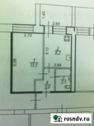 1-комнатная квартира, 28 м², 1/3 эт. на продажу в Устье Вологодской области Устье - изображение 1