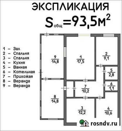 Дом 93.5 м² на участке 8 сот. на продажу в Шентала Шентала