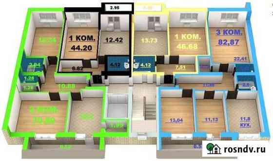 3-комнатная квартира, 82 м², 1/11 эт. на продажу в Смоленске Смоленск