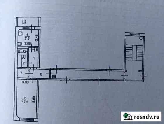 1-комнатная квартира, 39 м², 5/5 эт. на продажу в Печорах Печоры