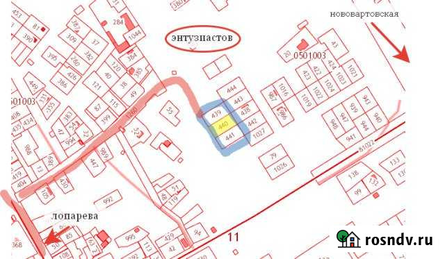 Участок ИЖС 36 сот. на продажу в Нижневартовске Нижневартовск - изображение 1
