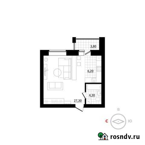 1-комнатная квартира, 39 м², 2/3 эт. на продажу в Березовском Свердловской области Березовский - изображение 1