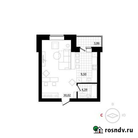1-комнатная квартира, 45 м², 4/4 эт. на продажу в Березовском Свердловской области Березовский - изображение 1