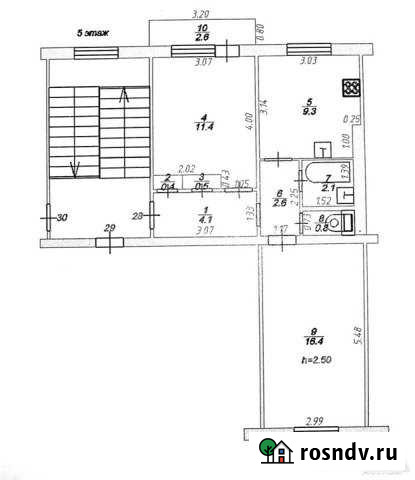 2-комнатная квартира, 47 м², 5/5 эт. на продажу в Бежецке Бежецк - изображение 1
