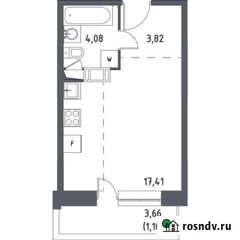 Квартира-студия, 26 м², 3/17 эт. на продажу в Видном Видное - изображение 1