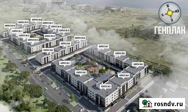 1-комнатная квартира, 44 м², 3/4 эт. на продажу в Супсехе Супсех - изображение 1