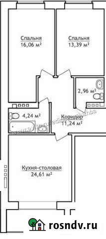 2-комнатная квартира, 73 м², 1/3 эт. на продажу в Таганроге Таганрог - изображение 1