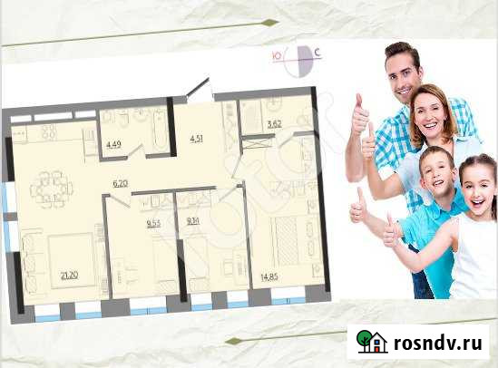 4-комнатная квартира, 73 м², 8/24 эт. на продажу в Ижевске Ижевск - изображение 1