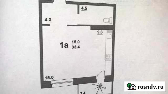 Квартира-студия, 33 м², 7/12 эт. на продажу в Березовском Свердловской области Березовский - изображение 1