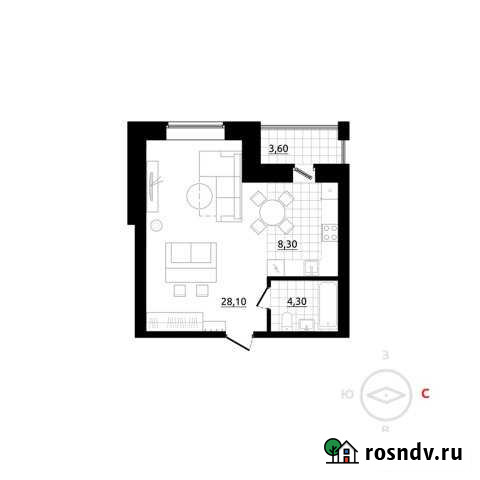 1-комнатная квартира, 42 м², 2/3 эт. на продажу в Березовском Свердловской области Березовский - изображение 1