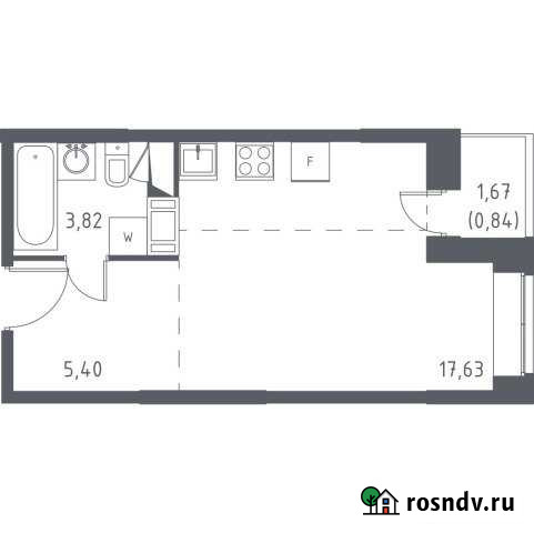 Квартира-студия, 27 м², 15/17 эт. на продажу в Видном Видное - изображение 1
