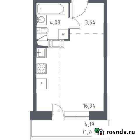 Квартира-студия, 25 м², 11/17 эт. на продажу в Видном Видное