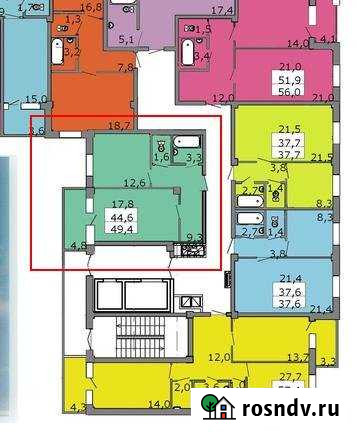 1-комнатная квартира, 49 м², 14/17 эт. на продажу в Копейске Копейск - изображение 1