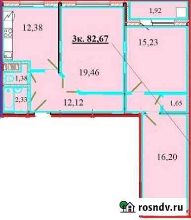 3-комнатная квартира, 82 м², 5/10 эт. на продажу в Сосновоборске Красноярского края Сосновоборск