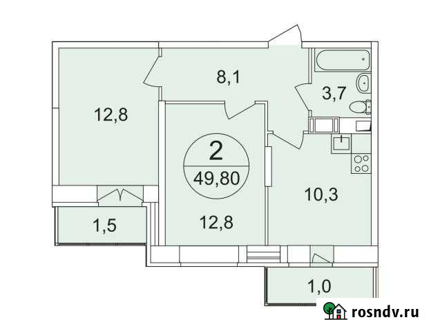 2-комнатная квартира, 49 м², 10/16 эт. на продажу в Химках Химки - изображение 1