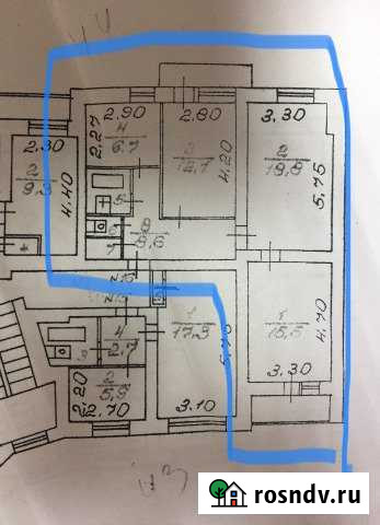 3-комнатная квартира, 69 м², 4/5 эт. на продажу в Лаголово Лаголово - изображение 1