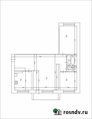 3-комнатная квартира, 69 м², 3/3 эт. на продажу в Андреаполе Андреаполь - изображение 1