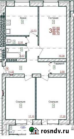 3-комнатная квартира, 92 м², 2/5 эт. на продажу в Бору Бор - изображение 1